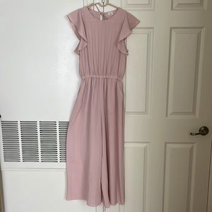 Aritzia Wilfred Fleurette pink jumpsuit S